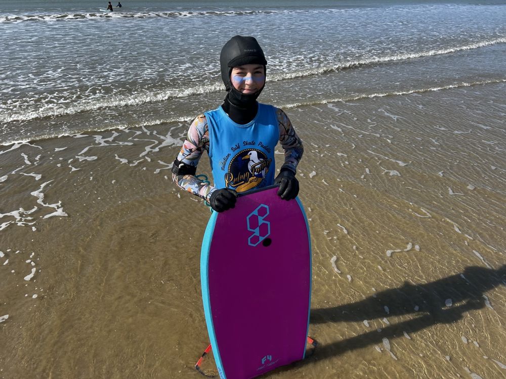 Bodyboard en groupe